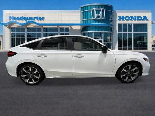 Platinum White 2026 Honda Civic Hybrid Sport Touring