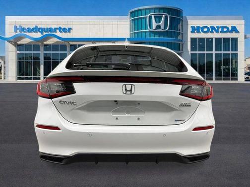 Platinum White 2026 Honda Civic Hybrid Sport Touring