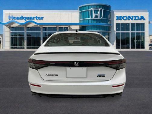 Platinum White 2026 Honda Accord Hybrid Sport-L