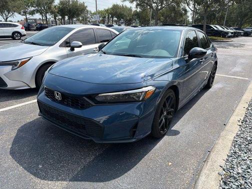 Blue 2026 Honda Civic Sport
