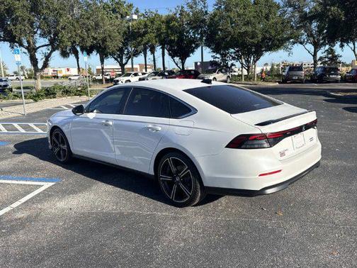 Platinum White 2025 Honda Accord Hybrid Sport