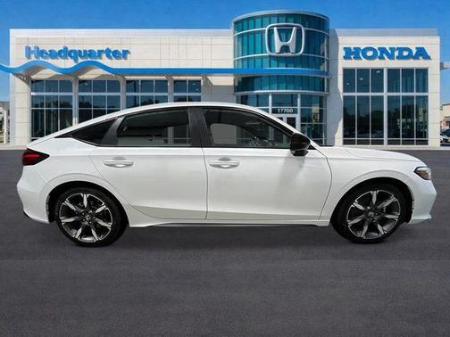Platinum White 2026 Honda Civic Hybrid Sport Touring