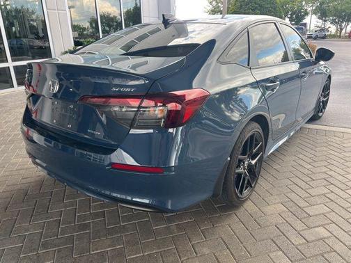 Blue Lagoon Pearl 2025 Honda Civic Hybrid Sport