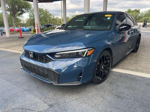Blue Lagoon Pearl 2025 Honda Civic Hybrid Sport