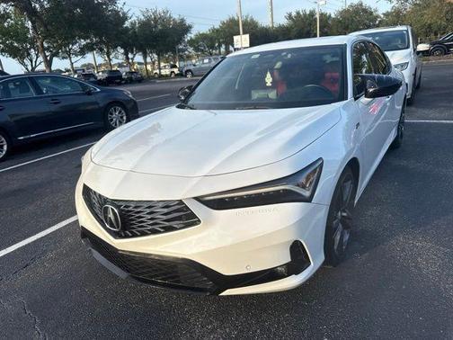 Platinum White 2024 Acura Integra A-Spec Tech Package