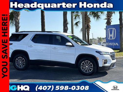 Summit White 2023 Chevrolet Traverse LT