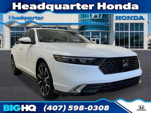Platinum White 2026 Honda Accord Hybrid Touring