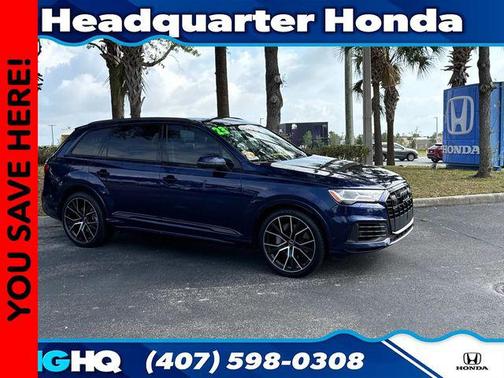 Blue Metallic 2023 Audi Q7 55 Prestige