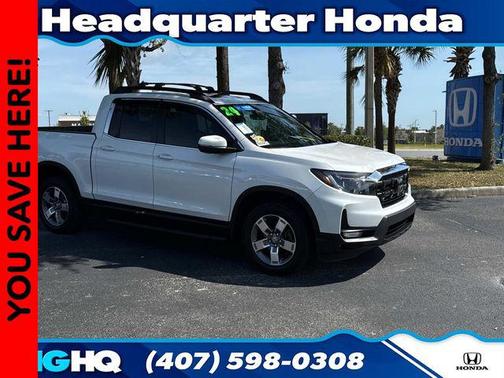 Platinum White 2024 Honda Ridgeline RTL
