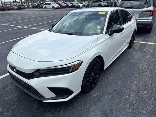 Platinum White Pearl 2022 Honda Civic Sport