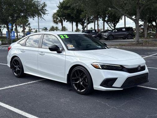 Platinum White Pearl 2022 Honda Civic Sport