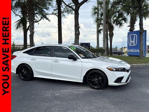 Platinum White Pearl 2022 Honda Civic Sport