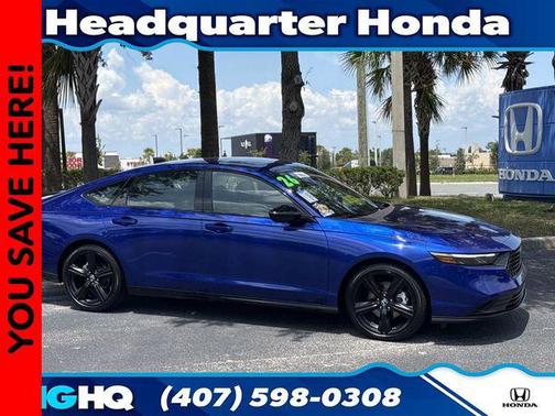 Canyon River Blue Metallic 2026 Honda Accord Hybrid Sport-L