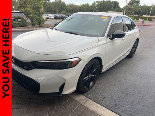 Platinum White Pearl 2025 Honda Civic Si Base