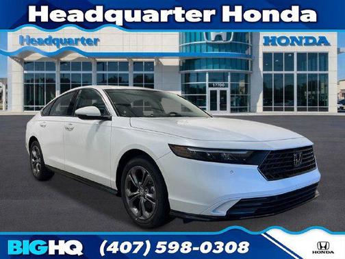 Platinum White 2026 Honda Accord Hybrid EX-L