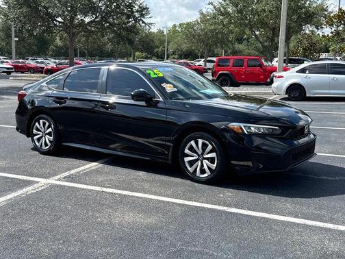 Crystal Black Pearl 2025 Honda Civic LX