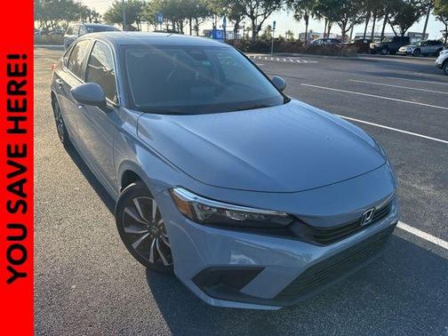 Gray 2024 Honda Civic EX