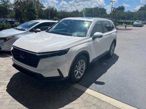 Platinum White 2025 Honda CR-V EX