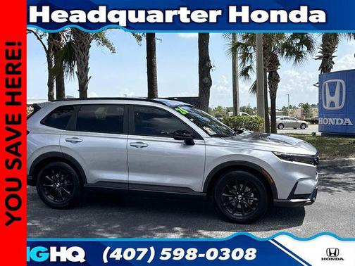 Solar Silver Metallic 2026 Honda CR-V Hybrid Sport-L FWD