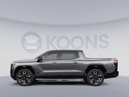 Thunderstorm Gray 2025 GMC Sierra EV Max Range Denali