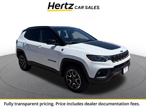 Bright White Clearcoat 2025 Jeep Compass Trailhawk