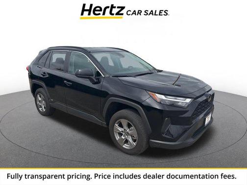 Midnight Black Metallic 2025 Toyota RAV4 Hybrid LE