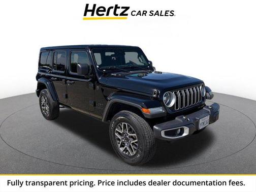 Black Clearcoat 2025 Jeep Wrangler 4-Door Sahara 4x4