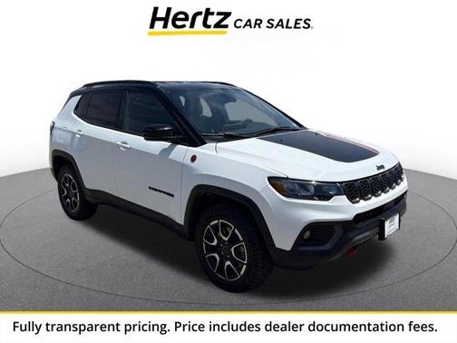 Bright White Clearcoat 2025 Jeep Compass Trailhawk