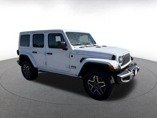 Bright White Clearcoat 2025 Jeep Wrangler 4-Door Sahara 4x4