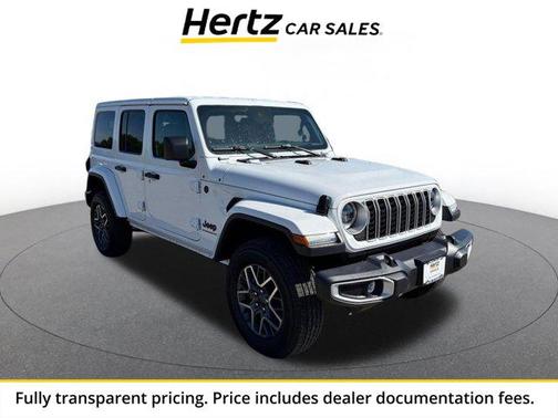 Bright White Clearcoat 2025 Jeep Wrangler 4-Door Sahara 4x4