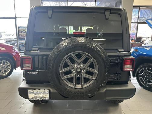 Black 2025 Jeep Wrangler Sport