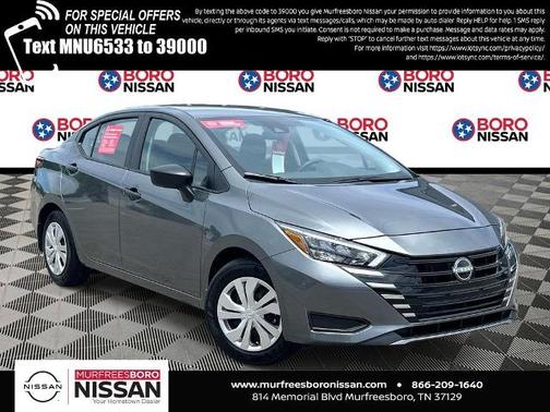 Gun Metallic 2025 Nissan Versa 1.6 S