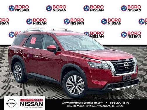 Scarlet Ember 2023 Nissan Pathfinder SL