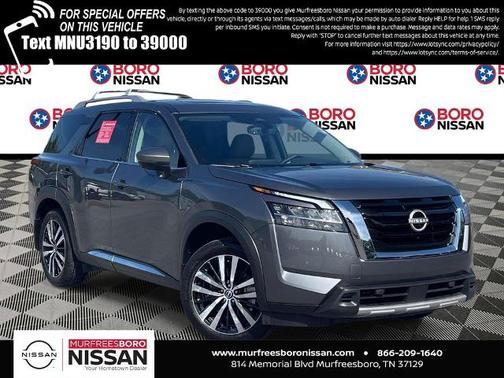 Gun Metallic 2024 Nissan Pathfinder Platinum