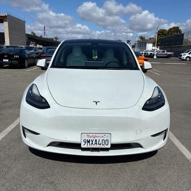 Pearl White Multi-Coat 2021 Tesla Model Y Long Range Dual Motor All-Wheel Drive