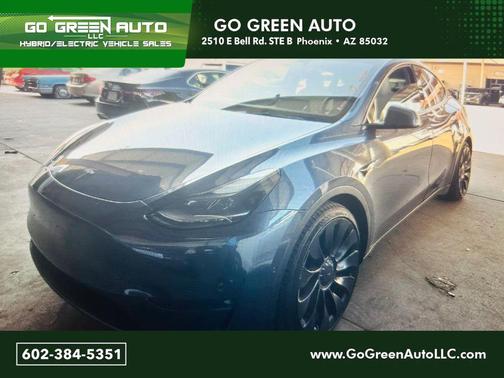 Gray 2022 Tesla Model Y Performance Dual Motor All-Wheel Drive