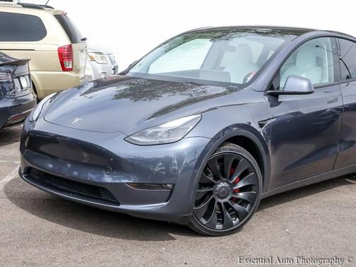 Gray 2022 Tesla Model Y Performance Dual Motor All-Wheel Drive