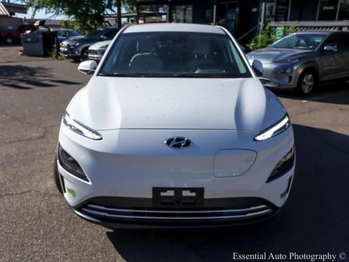 Lunar White 2023 Hyundai KONA EV SE