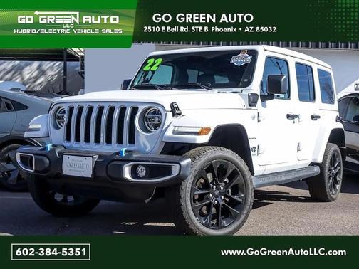 Bright White Clearcoat 2022 Jeep Wrangler Unlimited 4xe Sahara