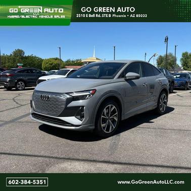 Pebble Gray 2024 Audi Q4 e-tron Sportback Premium Plus 55 quattro
