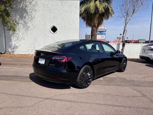 Solid Black 2022 Tesla Model 3 Performance