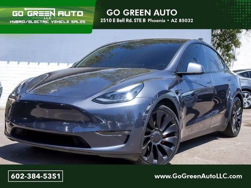 Gray 2022 Tesla Model Y Performance Dual Motor All-Wheel Drive