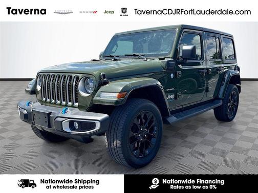 Sarge Green Clearcoat 2023 Jeep Wrangler 4xe Sahara