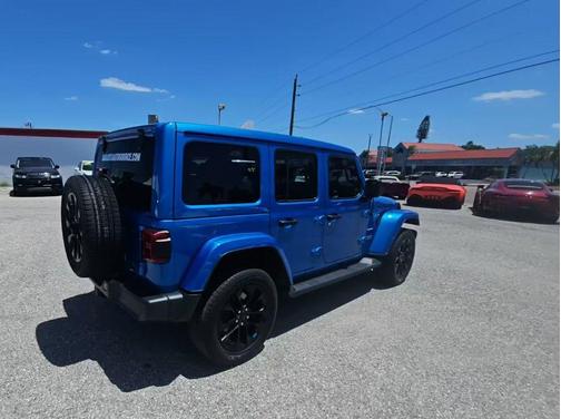 Hydro Blue Pearlcoat 2022 Jeep Wrangler Unlimited 4xe Sahara