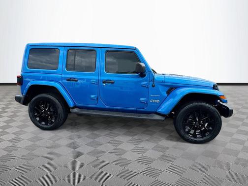 Hydro Blue Pearlcoat 2022 Jeep Wrangler Unlimited 4xe Sahara