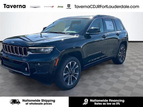 Diamond Black Crystal Pearlcoat 2025 Jeep Grand Cherokee Overland