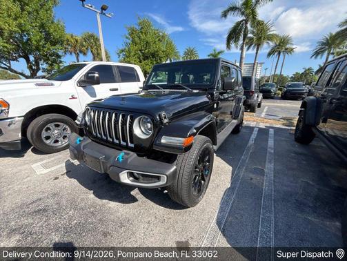 Black Clearcoat 2023 Jeep Wrangler 4xe Sahara