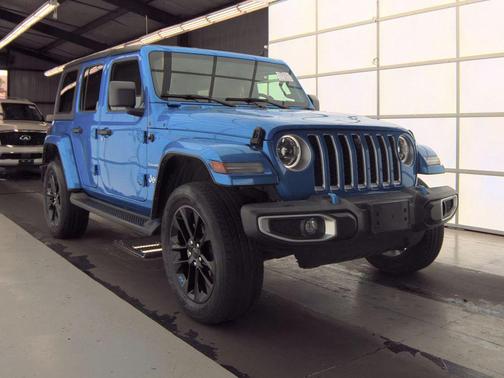 Hydro Blue Pearlcoat 2023 Jeep Wrangler 4xe Sahara