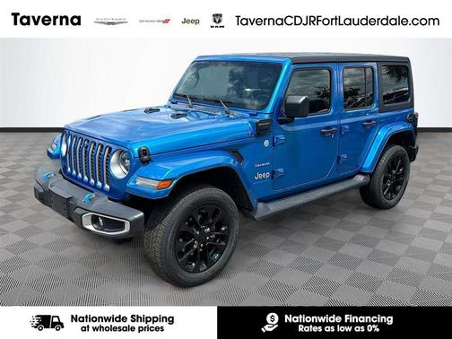 Hydro Blue Pearlcoat 2023 Jeep Wrangler 4xe Sahara