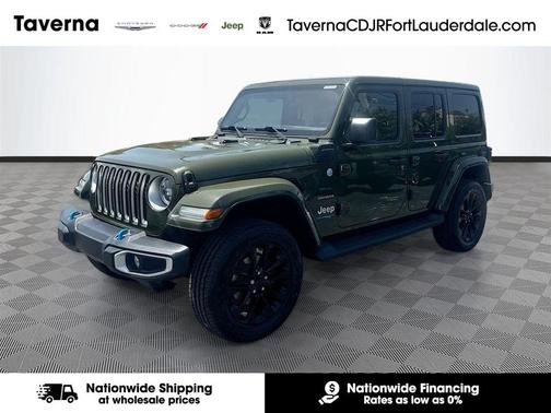 Sarge Green Clearcoat 2023 Jeep Wrangler 4xe Sahara